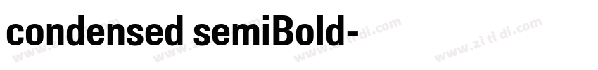 condensed semiBold字体转换